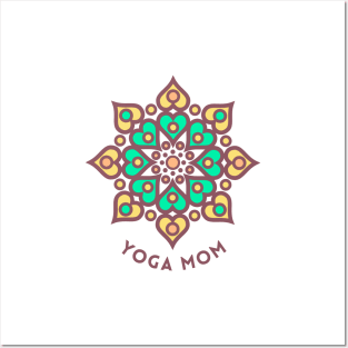 Yoga mom Posters and Art